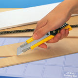 Snap of Knife Cardboard Cutter - Retractable Art Knife with Safety Lock 18mm Blade for Office Home