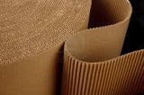Corrugated Roll, 130CM 2ply, Brown